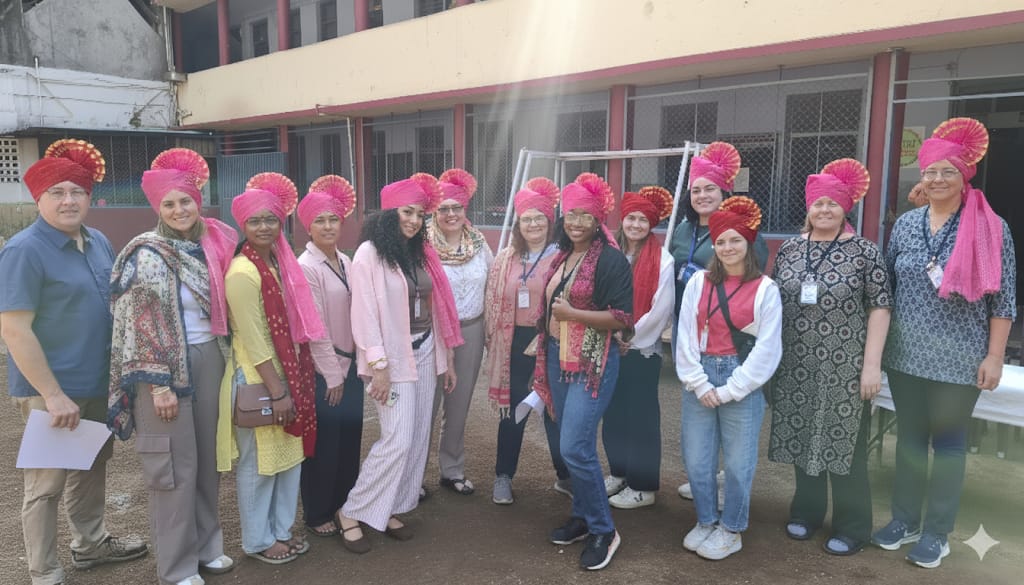 Goodwill visit of foreign guests to Nehru High School and Junior College